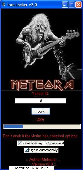 download :  

este un program  cu care poti bloca un id de messenger pt 12 ore..merge garantat sa